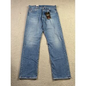 NWT Levis Premium 501 93 Straight Leg Jeans Mens 34x32 Med Wash Blue 798300167